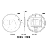 Lumin - Aluminium Framed LED Mirrors