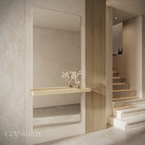 Rectangle Wall-Mount Integrated Shelf Mirror | 1800 x 800