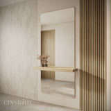 Rectangle Wall-Mount Integrated Shelf Mirror | 1800 x 800