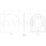 Arch Back-Lit LED Bathroom Mirror | 1100 x 900