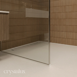 Celine Radius Frameless Shower Screen 2050 | Clear