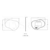 Cloud Back-Lit LED Bathroom Mirror | 1000 x 750