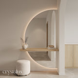 Half-Moon Back-Lit LED Wall-Mount Integrated Shelf Mirror | 1800 x 1000 (Pre-order for mid September)
