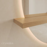 Half-Moon Back-Lit LED Wall-Mount Integrated Shelf Mirror | 1800 x 1000 (Pre-order for late September)