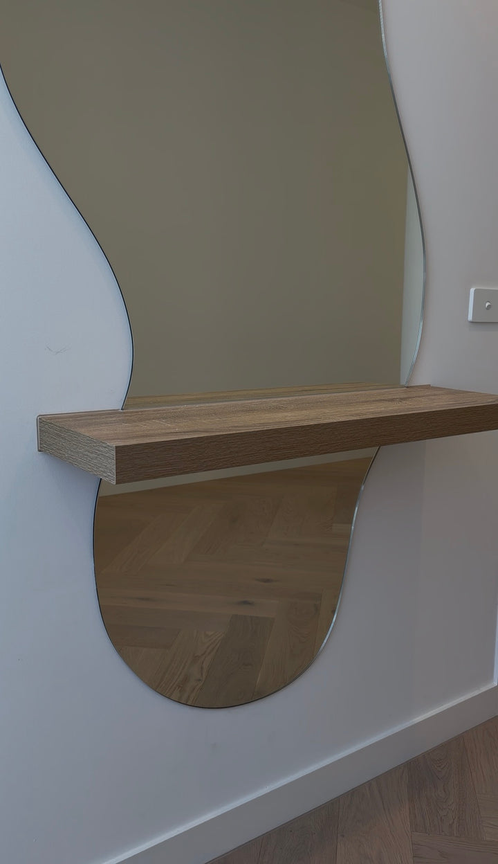 Atelier shelf mirror, photo 2 of 4 from The Curved Entry