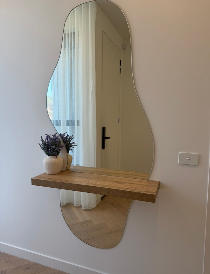 Atelier shelf mirror, photo 1 of 4 from The Curved Entry