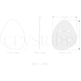 Rock Vanity Mirror Frameless | 1100 x 900 (Pre-order for mid September)
