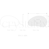 Bean Vanity Mirror Frameless | 800 x 1500 (Pre-order for mid September)