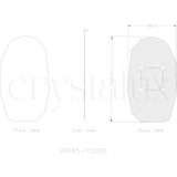Obsidian Vanity Mirror Frameless | 850 x 1500 (Pre-order for mid September)