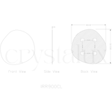 Petal Vanity Mirror Frameless | 900 x 900 (Pre-order for mid September)