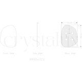 Cove Vanity Mirror Frameless | 950 x 700 (Pre-order for mid September)