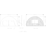 Arch Back-Lit LED Bathroom Mirror | 1000 x 1800 (Pre-order for mid September)