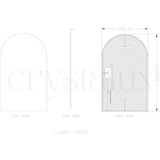 Arch Back-Lit Full Length LED Mirror | 2000 x 1200 (Pre-order for mid September)