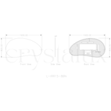 Bean Back-Lit LED Bathroom Mirror | 800 x 1500 (Pre-order for mid September)