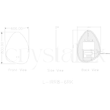 Rock Back-Lit LED Bathroom Mirror | 800 x 600 (Pre-order for mid September)