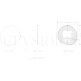 Petal Back-Lit LED Bathroom Mirror | 900 x 900 (Pre-order for mid September)