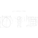 Rock Frameless LED Mirror Cabinet | 900 x 750