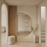Half Moon Frameless Full Length Arch Mirror | 1500 x 1000
