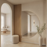 Half Moon Frameless Full Length Arch Mirror | 1500 x 1000