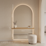 Arch Back-Lit LED Wall-Mount Integrated Shelf Mirror | 1800 x 1000 (Pre-order for late September)