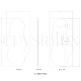 Aura Back-Lit Full Length LED Mirror | 1900 x 900